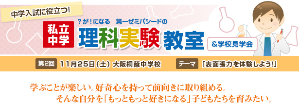 表面張力を体験しよう!